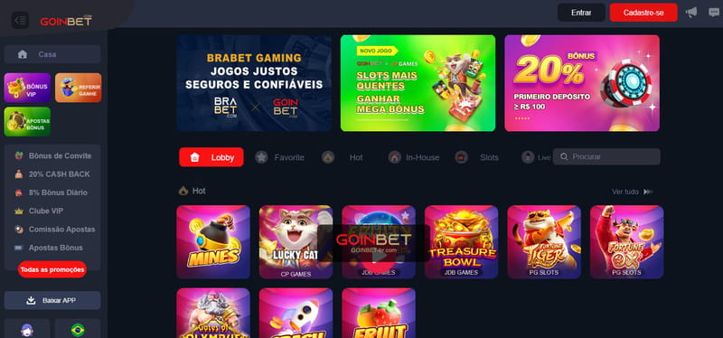 Bônus e promoções na Goinbet